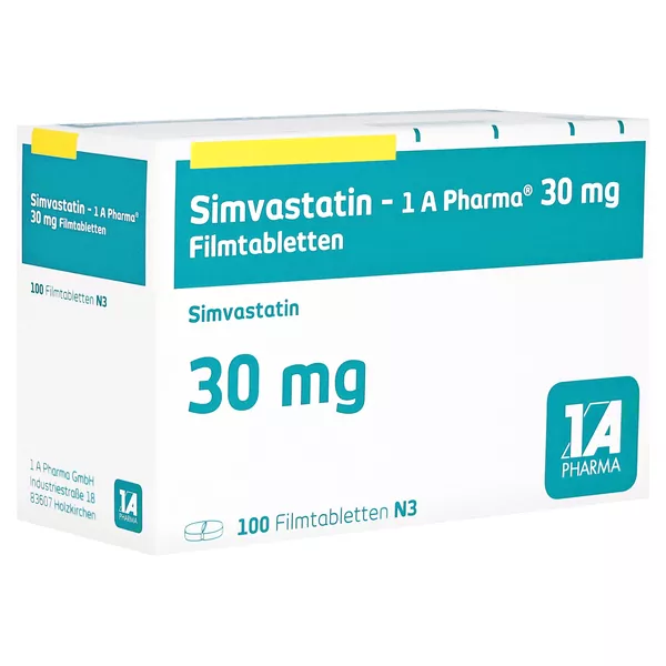 SIMVASTATIN-1A Pharma 30 mg Filmtabletten 100 St