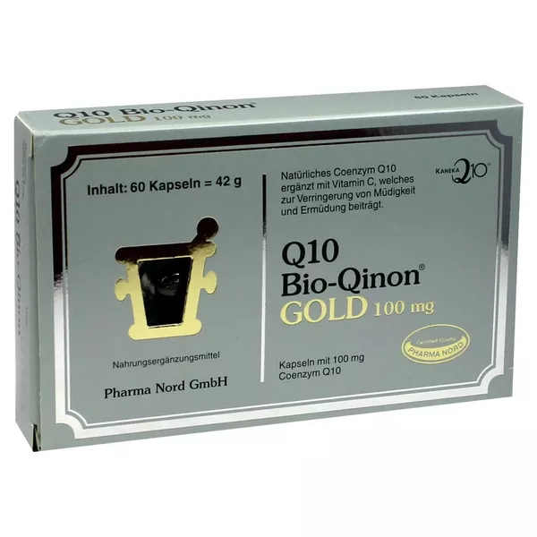 Q10 BIO Qinon Gold 100 mg Pharma Nord Ka, 60 St.