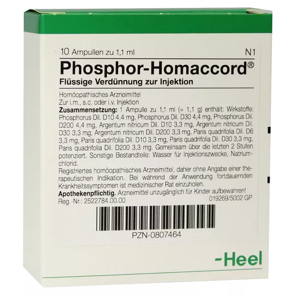 Phosphor Homaccord Ampullen 10 St