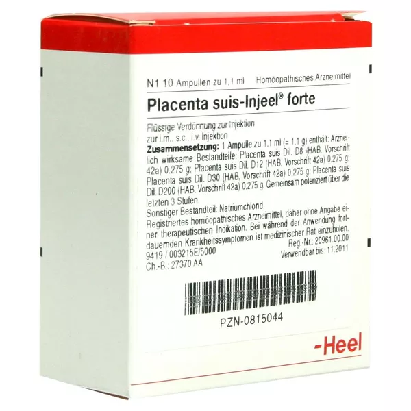 Placenta SUIS Injeel forte Ampullen 10 St