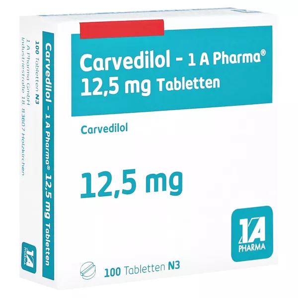 Carvedilol-1a Pharma 12,5 mg Tabletten 100 St