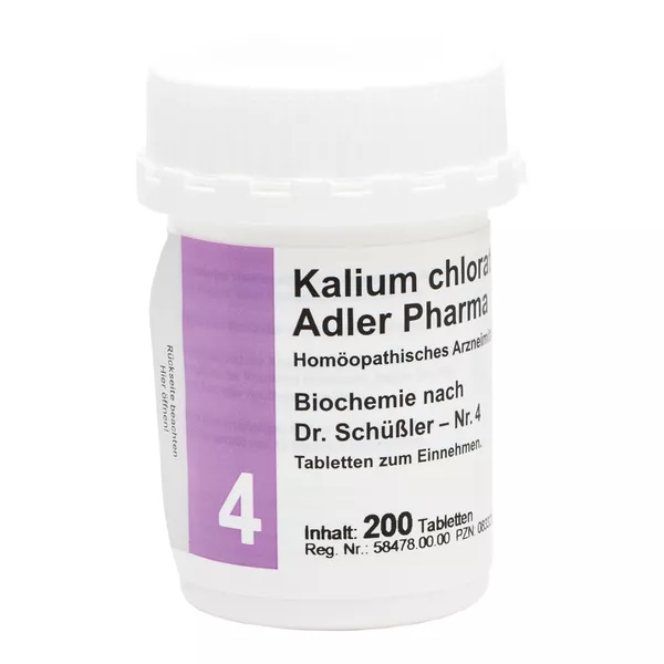 Biochemie Adler 4 Kalium chloratum D 6 T 200 St