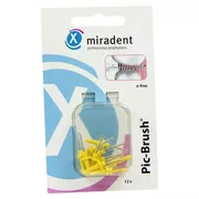 Produktabbildung: Miradent Interdentalbürsten Pic-Brush Ersatzbürsten x-fine gelb 12 St