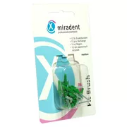 Produktabbildung: Miradent Interdentalbürsten Pic-Brush Ersatzbürsten medium grün 12 St