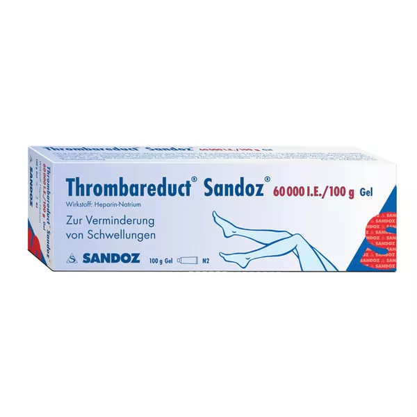 Thrombareduct Sandoz 60.000 I.E. Gel 100 g