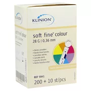 Produktabbildung: Klinion Soft fine colour Lanzetten 28 G 210 St