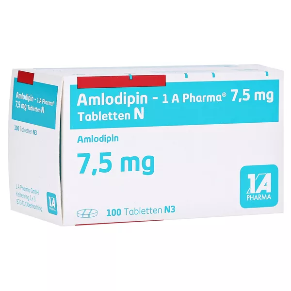 Amlodipin-1a Pharma 7,5 mg Tabletten N 100 St