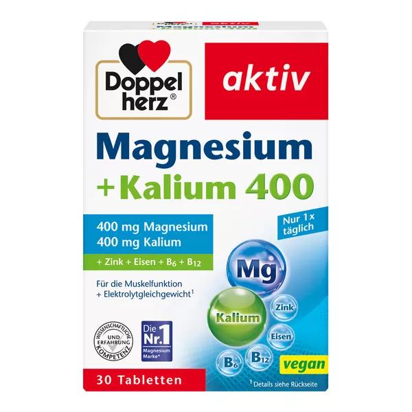 Doppelherz Magnesium 400 + Kalium 30 St