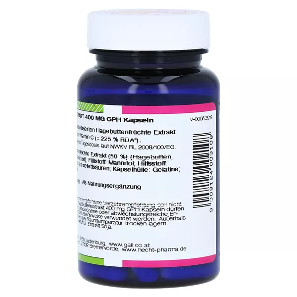 Hagebutten Extrakt 400 mg GPH Kapseln 30 St