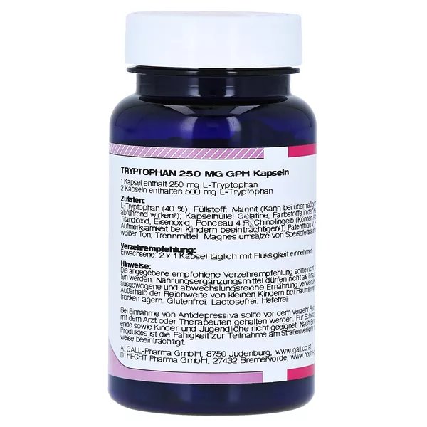 Tryptophan 250 mg GPH Kapseln 60 St