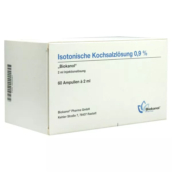 Isotonische Kochsalzlösung 0,9% Biokanol 60X2 ml