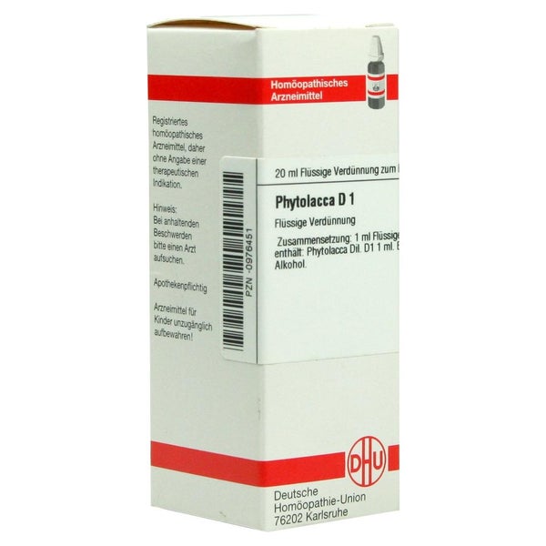 Phytolacca D 1 Dilution 20 ml