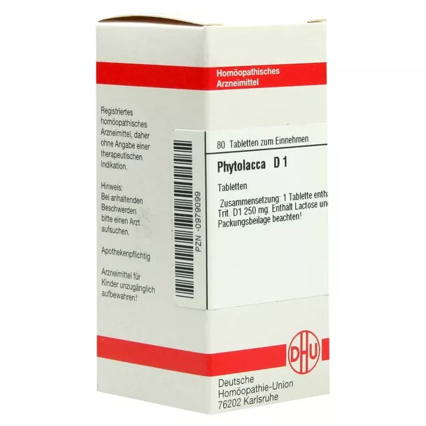 Phytolacca D 1 Tabletten 80 St