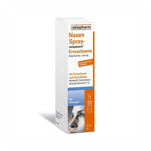 Nasenspray ratiopharm Erwachsene konservierungsmittelfrei 10 ml
