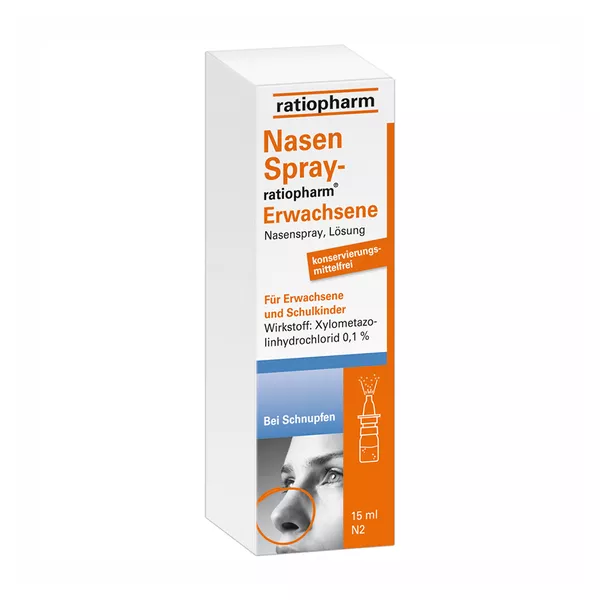 Nasenspray ratiopharm Erwachsene konservierungsmittelfrei 15 ml