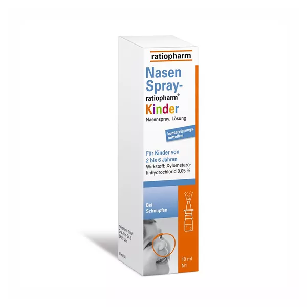 Nasenspray ratiopharm Kinder konservierungsmittelfrei, 10 ml