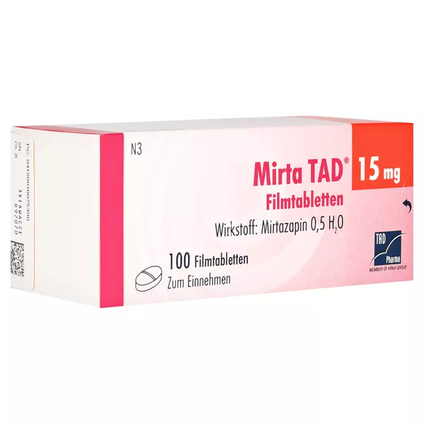 Mirta TAD 15 mg Filmtabletten 100 St