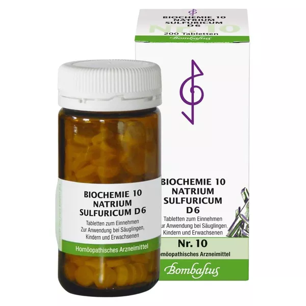 Biochemie 10 Natrium sulfuricum D 6 Tabl 200 St