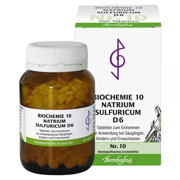 Biochemie 10 Natrium sulfuricum D 6 Tabl 500 St