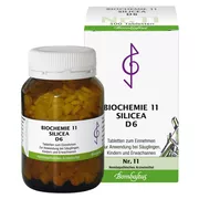 Produktabbildung: Biochemie 11 Silicea D 6 Tabletten 500 St