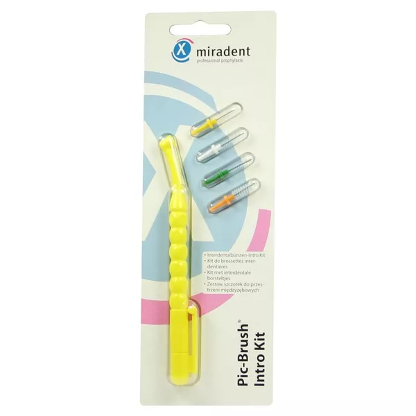 Miradent Interd.pic-brush Intro Kit gelb 1 St