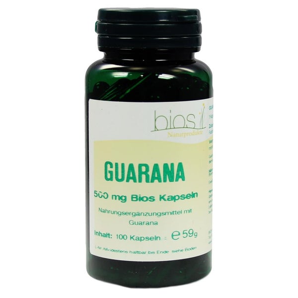 Guarana 500 mg Bios Kapseln 100 St