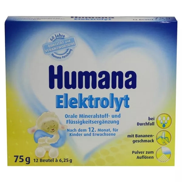 Humana Elektrolyt Banane Pulver 75 g