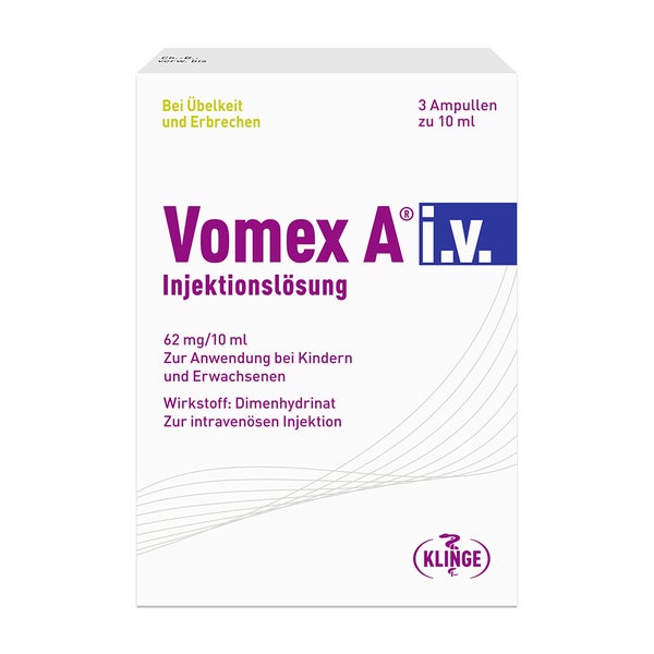 VOMEX A i.v. Injektionslösung 62 mg/10 ml Amp. 3X10 ml