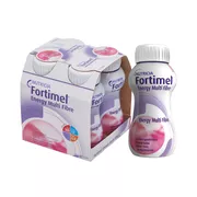Produktabbildung: Fortimel Energy Multi Fibre Trinknahrung Erdbeere 4X200 ml