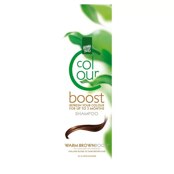 Hennaplus Colour Shampoo Boost warm brow 200 ml