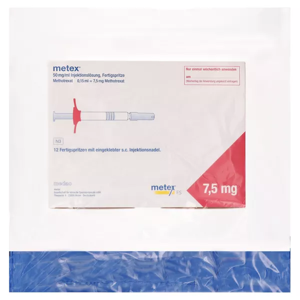 METEX FS 7,5 mg (50mg/ml) Inj.-Lösung Fertigspr. 12 St