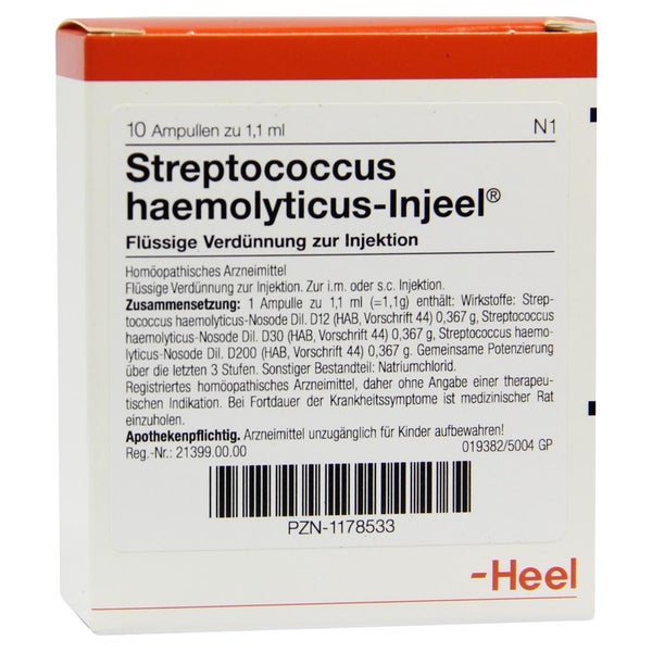 Streptococcus Haemolyticus Injeel Ampull 10 St