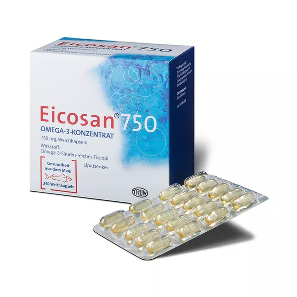 Eicosan 750 Omega-3 Konzentrat Weichkaps 240 St