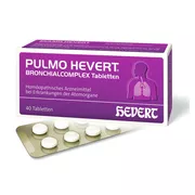Produktabbildung: Pulmo Hevert Bronchialcomplex Tabletten 40 St
