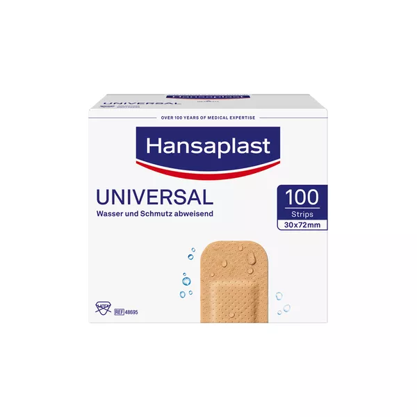 Hansaplast Universal Strips, 100 Pflaster, 30mm x 72mm 100 St