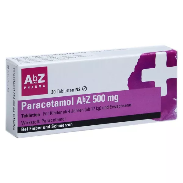Paracetamol AbZ 500 mg Tabletten 20 St