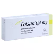 Produktabbildung: Folsan 0,4 mg Tabletten 100 St
