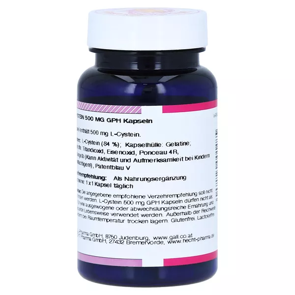 L-cystein 500 mg Kapseln 60 St