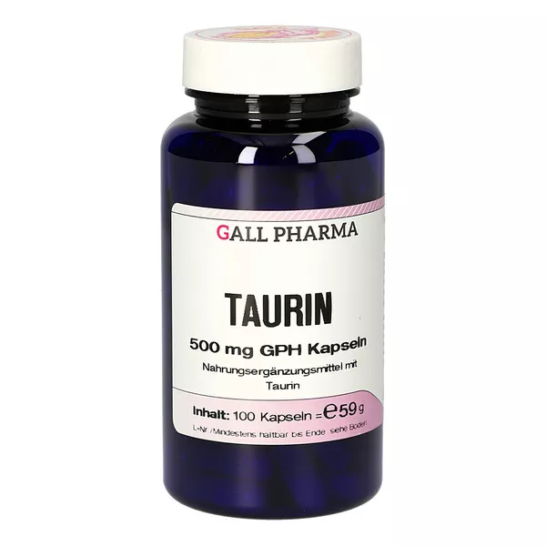 L-taurin 500 mg Kapseln 100 St