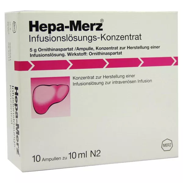 HEPA MERZ Infusionskonzentrat Ampullen 10X10 ml