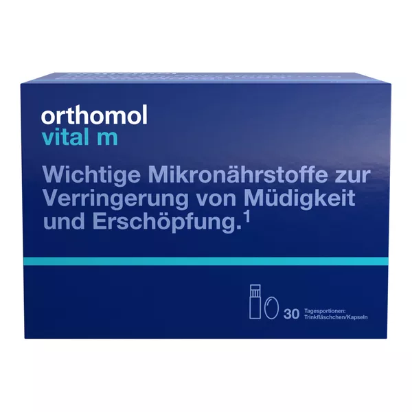 Orthomol Vital m Trinkfläschchen/Kapseln Orange 30 St