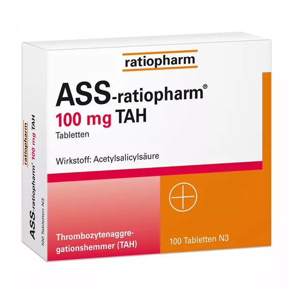 ASS ratiopharm 100 mg TAH, 100 St.
