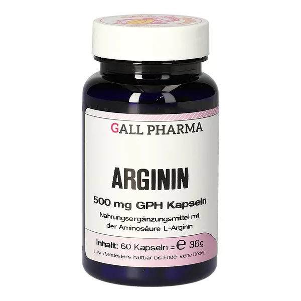 Arginin 500 mg GPH Kapseln, 60 St.