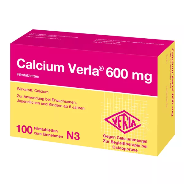 Calcium Verla 600 mg Filmtabletten, 100 St.