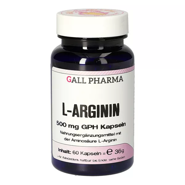 L-arginin 500 mg GPH Kapseln 60 St