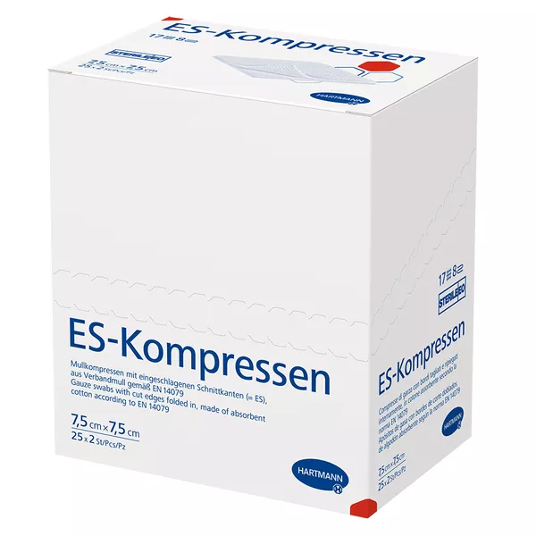 ES-Kompressen steril 8f 7,5 x 7,5 cm, 25 x 2 St.