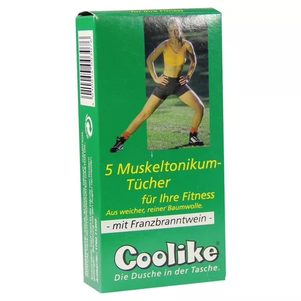 Coolike Muskeltonikum Tuch mit Franzbranntwein 5 St