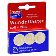 Produktabbildung: Gothaplast Wundpflaster soft Vlies 2,5cm Durchmesser 20 St