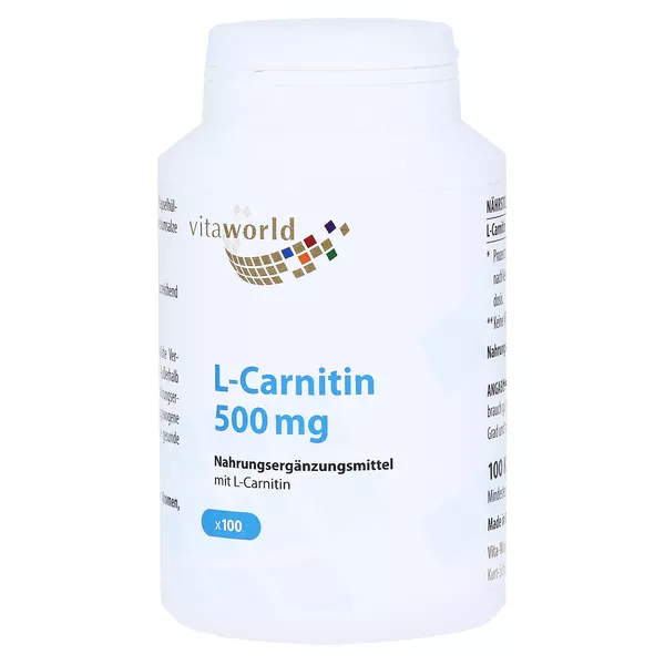 L-carnitin 500 mg Kapseln 100 St