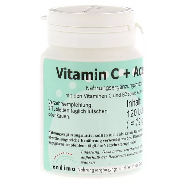 Vitamin C+acerola Lutschtabletten 120 St